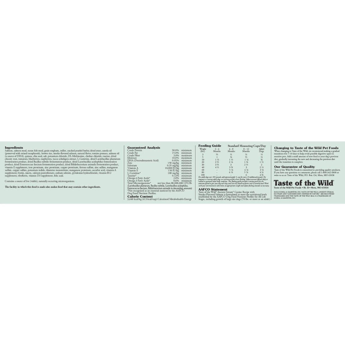 Ancient Stream Canine Recipe - 12.7kg(28lbs) - Shopivet.com