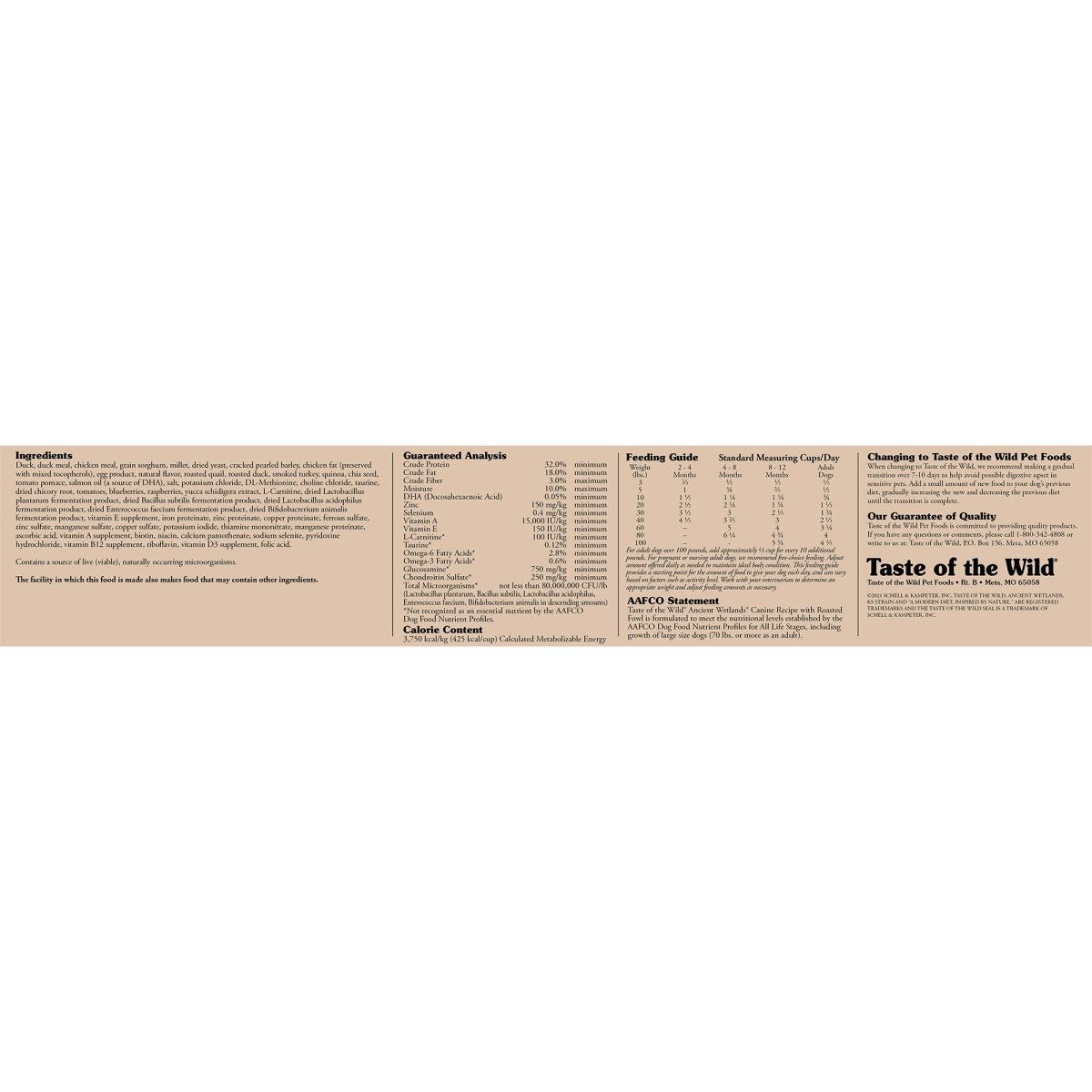 Ancient Wetlands Canine Recipe - 2.27kg(5lbs) - Shopivet.com