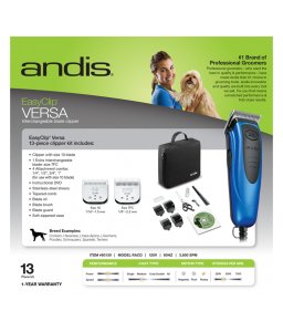 ANDIS EASYCLIP VERSA 13 - PIECE DETACHABLE BLADE PET CLIPPER KIT - Shopivet.com