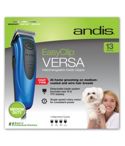 ANDIS EASYCLIP VERSA 13 - PIECE DETACHABLE BLADE PET CLIPPER KIT - Shopivet.com