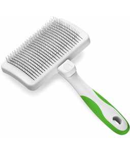 Andis Self Cleaning Slicker Brush - 9.5 X 2 X 5.75 Inches - Shopivet.com