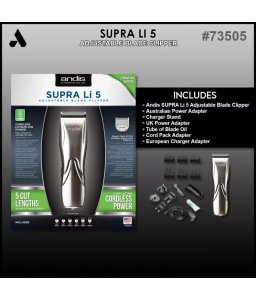 Andis Supra Li 5 Adjustable Blade Clipper - Shopivet.com