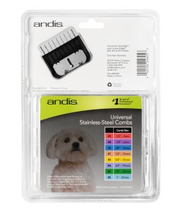 Andis Universal Stainless Steel Combs 8 - Piece Set - Shopivet.com