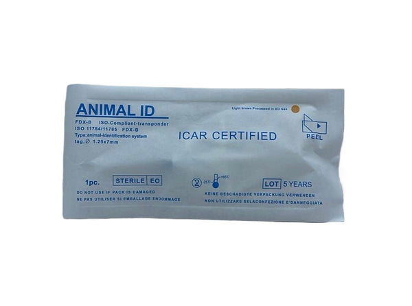 ANIMAL - ID Microchip 1.25x7mm - Shopivet.com