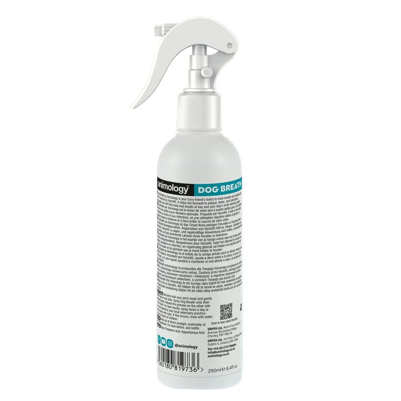 Animology Dog Breath Dental Spray 250ml - 250ml - Shopivet.com