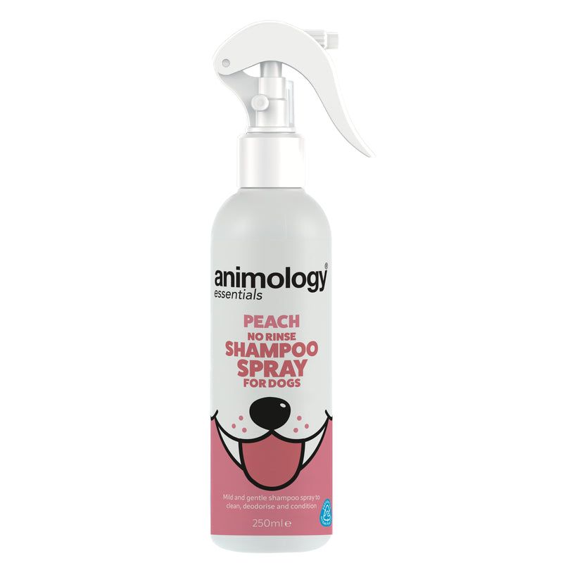 Animology Essentials Peach No Rinse Dog Shampoo Spray 250ml - 250ml - Shopivet.com