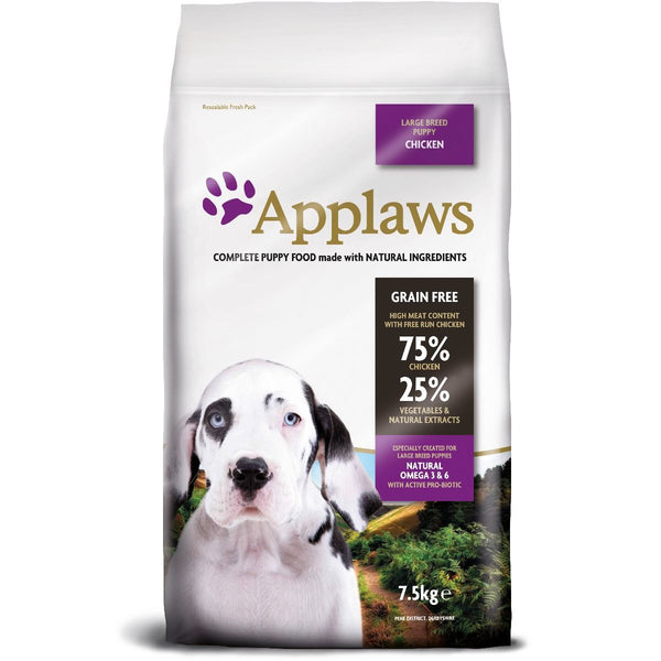 Applaws Chicken Large Breed Dry Puppy Food - 7.5kg - Shopivet.com