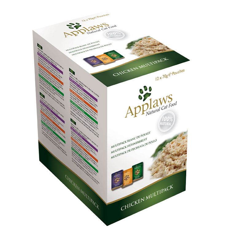 Applaws Chicken Multipack Adult Wet Cat Food 12 x 70g Pouch - 70G - Shopivet.com