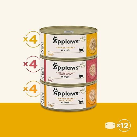 Applaws Chicken Selection Multipack in Broth Cat Wet Food 12x156g - Shopivet.com