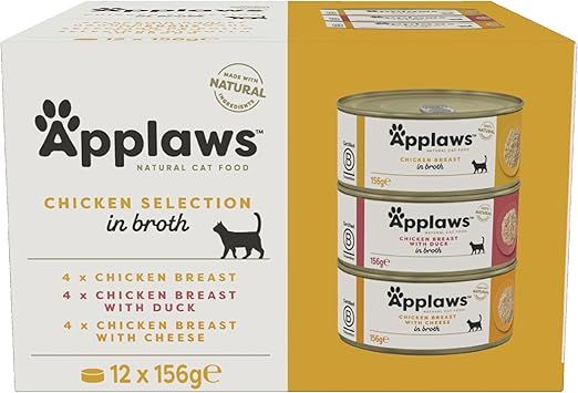 Applaws Chicken Selection Multipack in Broth Cat Wet Food 12x156g - Shopivet.com