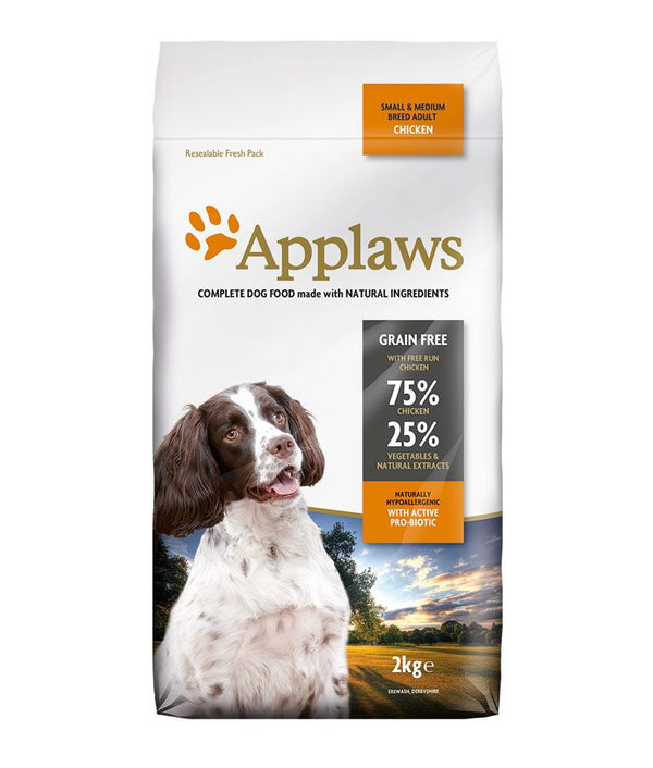 Applaws Chicken Small & Medium Breed Adult Dry Dog Food - 2kg - Shopivet.com