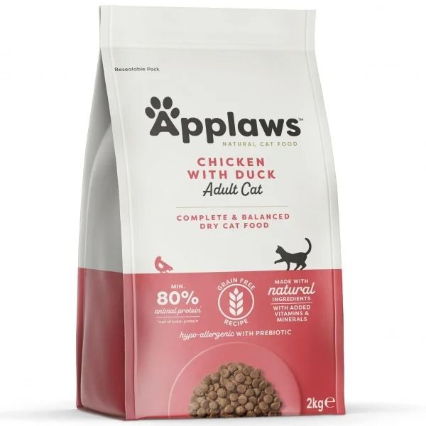 Applaws Chicken with Duck Adult Dry Cat Food - 2kg - Shopivet.com