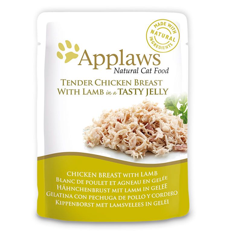 Applaws Chicken with Lamb in Jelly Adult Wet Cat Food 70g Pouch - 70G - Shopivet.com