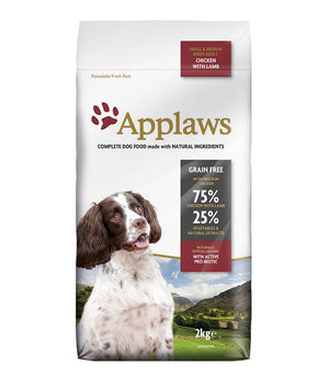 Applaws Chicken with Lamb Small & Medium Breed Adult Dry Dog Food - 7.5kg - Shopivet.com