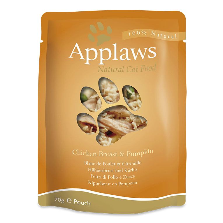 Applaws Chicken with Pumpkin in Broth Wet Cat Food 70g Pouch - 70G - Shopivet.com