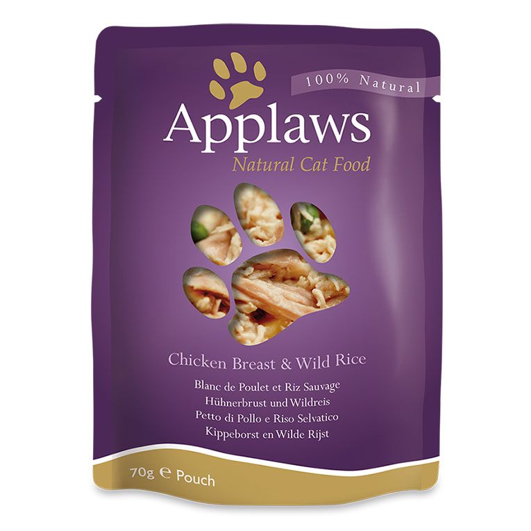 Applaws Chicken with Wild Rice in Broth Wet Cat Food 70g Pouch - 70G - Shopivet.com