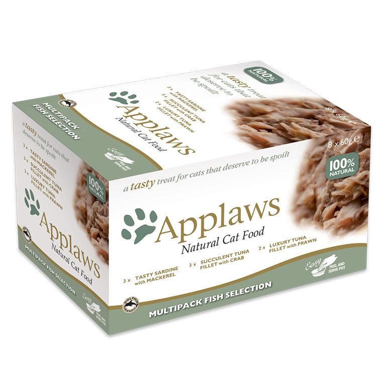 Applaws Fish Selection in Broth Adult Wet Cat Food 8 x 60g Pot - 60G - Shopivet.com