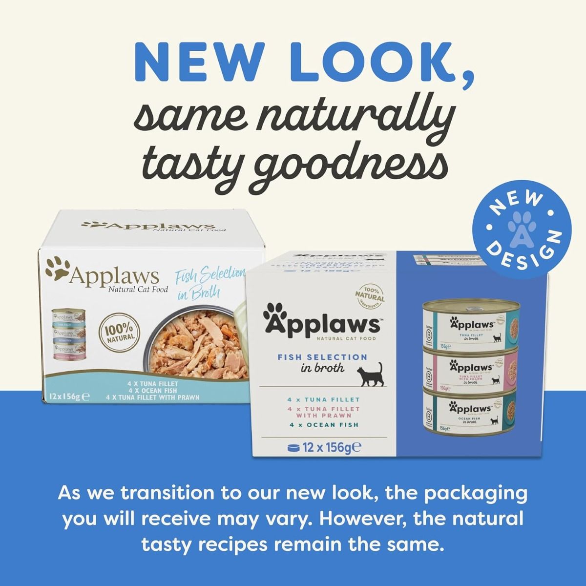 Applaws Fish Selection Multipack in Broth Cat Wet Food 12x156g - Shopivet.com
