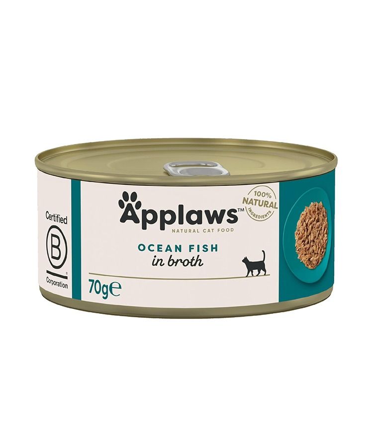 Applaws Ocean Fish Adult Wet Cat Food Tin - 70g - Shopivet.com