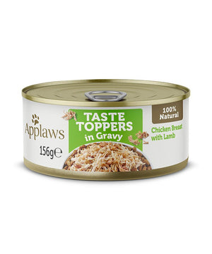 Applaws Taste Toppers in Gravy Chicken with Lamb Wet Dog Food 156g Tin - 156G - Shopivet.com