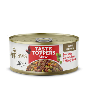 Applaws Taste Toppers Stew Beef with Vegetables Wet Dog Food 156g Tin - 156G - Shopivet.com