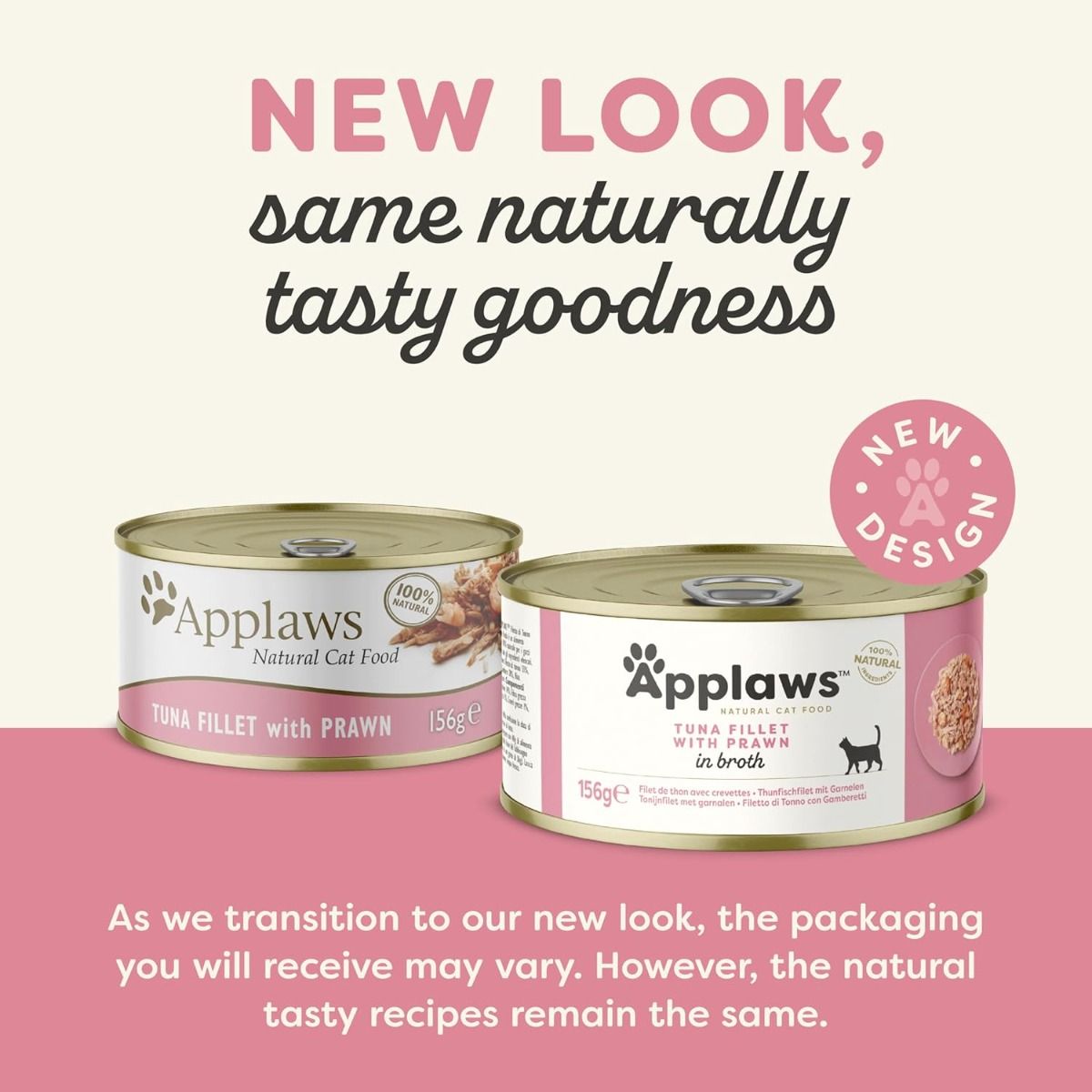 Applaws Tuna Fillet with Prawn in Broth Wet Cat Food 156g Tin - 156G - Shopivet.com