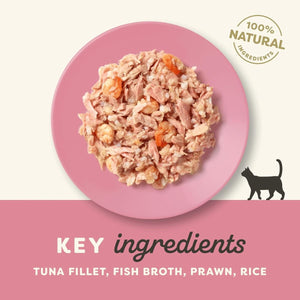 Applaws Tuna Fillet with Prawn in Broth Wet Cat Food 156g Tin - 156G - Shopivet.com