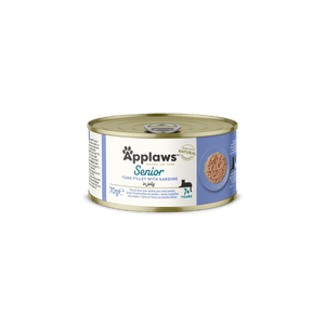 Applaws Tuna Fillet with Sardine Senior Wet Cat Food 70g Tin - 70G - Shopivet.com
