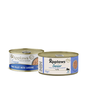 Applaws Tuna Fillet with Sardine Senior Wet Cat Food 70g Tin - 70G - Shopivet.com