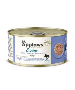Applaws Tuna Fillet with Sardine Senior Wet Cat Food 70g Tin - 70G - Shopivet.com