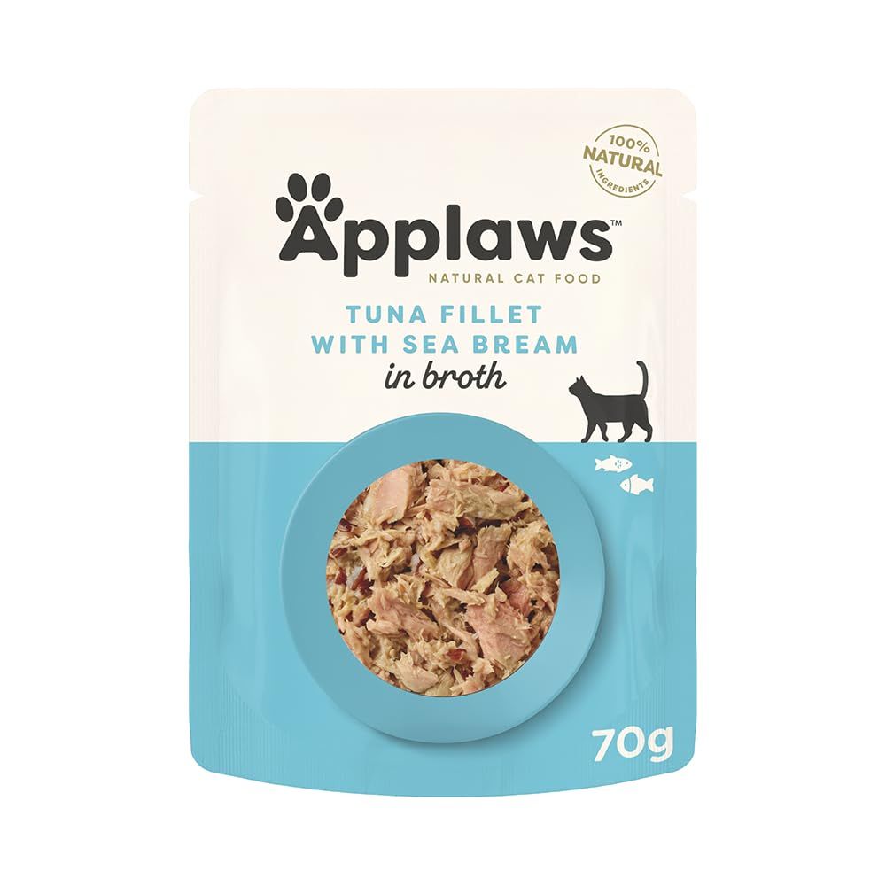 Applaws Tuna & Sea Bream Adult Wet Cat Food 70g Pouch - 70g - Shopivet.com