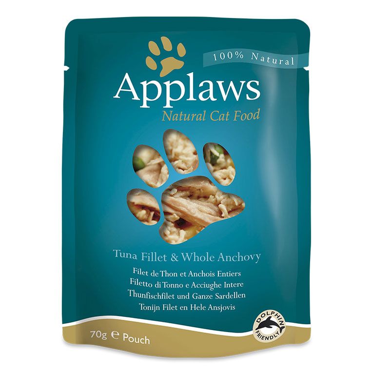 Applaws Tuna with Anchovy & Seaweed in Broth Wet Cat Food 70g Pouch - 70G - Shopivet.com