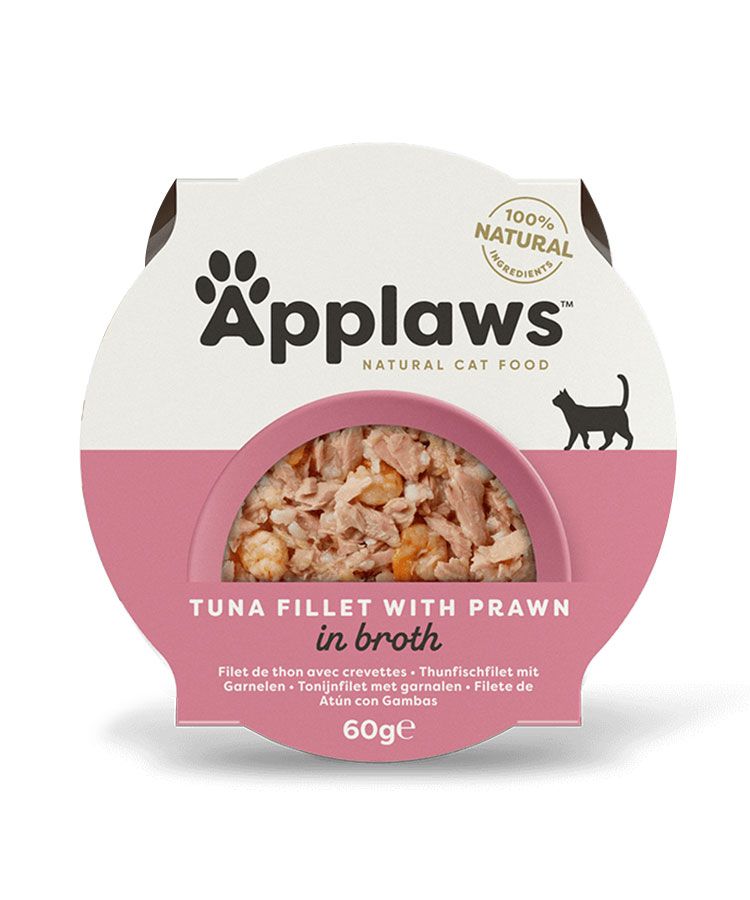 Applaws Tuna with Prawn Adult Wet Cat Food 60g Pot - 60G - Shopivet.com