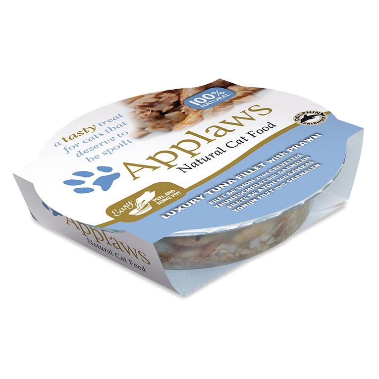 Applaws Tuna with Prawn Adult Wet Cat Food 60g Pot - 60G - Shopivet.com