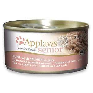 Applaws Tuna with Salmon in Jelly Senior Wet Cat Food 70g Tin - 70G - Shopivet.com