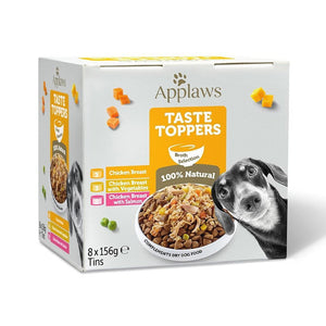 Applaws Taste Topper in Broth Chicken Selection Wet Dog Food 8 x 156g Tins -