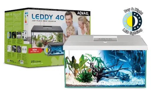 Aquael Aquarium Set Leddy 40 White Day & Night - Shopivet.com