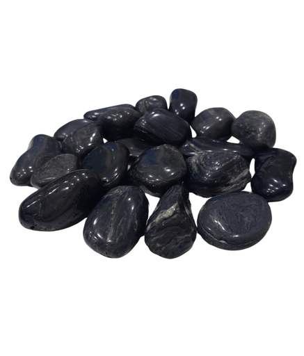 Aqualife 20 - 40mm Polished Black Pebble 10kg - Shopivet.com