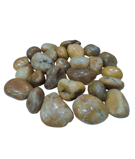 Aqualife 20 - 40mm Polished Yellow Pebble 10kg - Shopivet.com