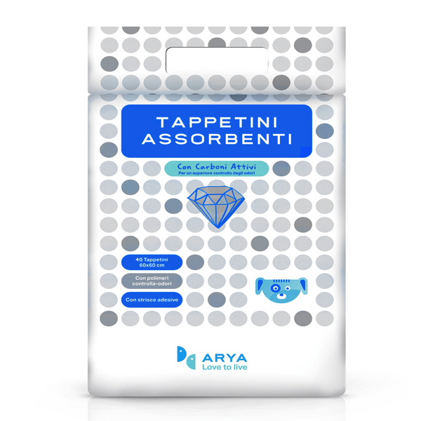 ARYA Puppy Pads with Activated Carbon - 60x60 cm / 40-pack