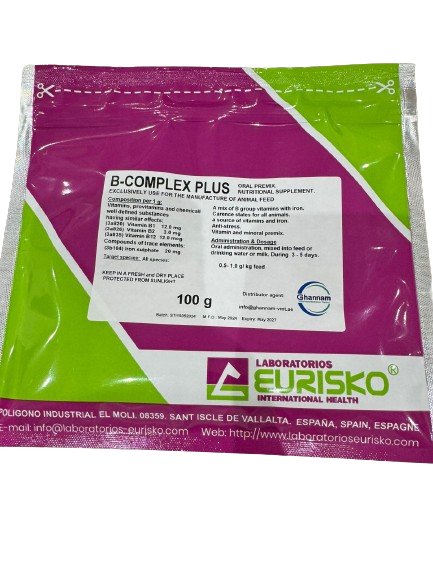 B - COMPLEX PLUS mix of B group vitamins with iron 100g - Shopivet.com