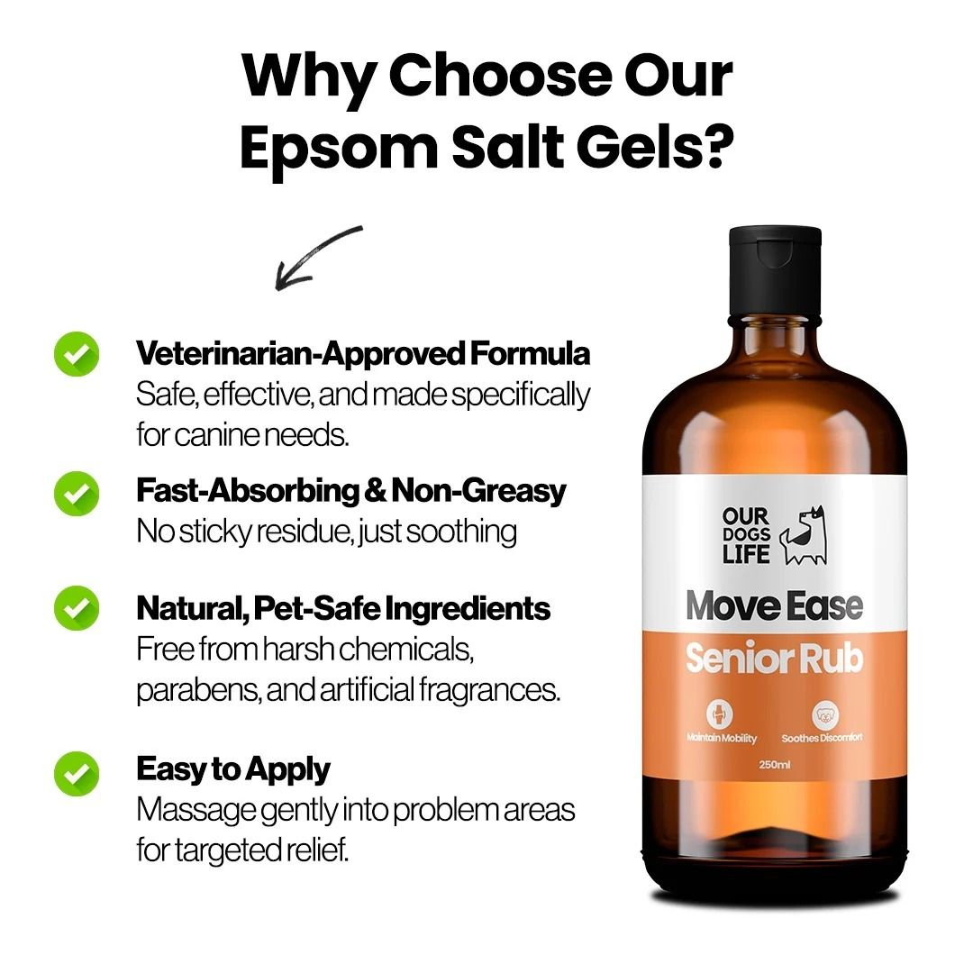 Dogslife Epsom Salt Gel MoveEase Senior Rub 250ml - 250ml