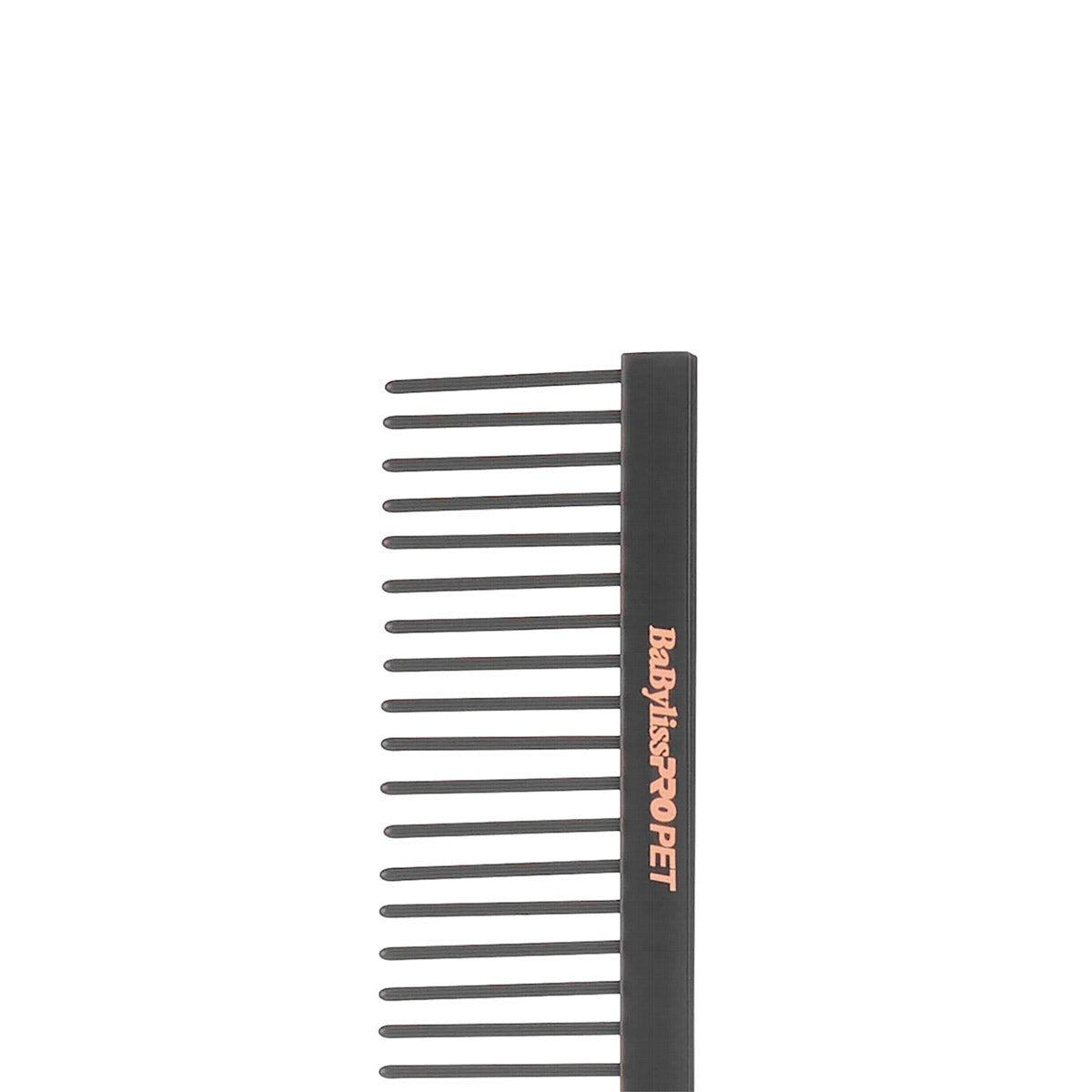 BaByliss PRO PET Rose Gold/Black Dog Comb – Small - Shopivet.com