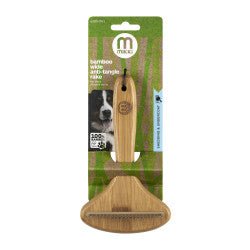 Bamboo Anti-Tangle Rake - Wide - Shopivet.com