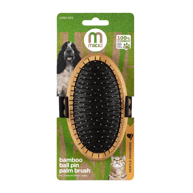 Bamboo Palm Brush - Ball Pin - Shopivet.com