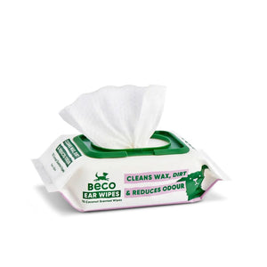 Beco Dog Ear Wipes 70 Coconut Scented Wipes 15 x 12cm -