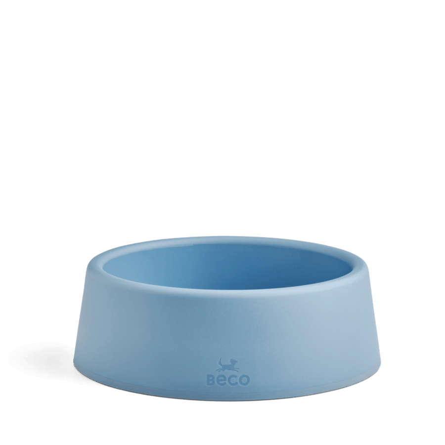 Beco Steady Food & Water Dog Bowl - Blue Large