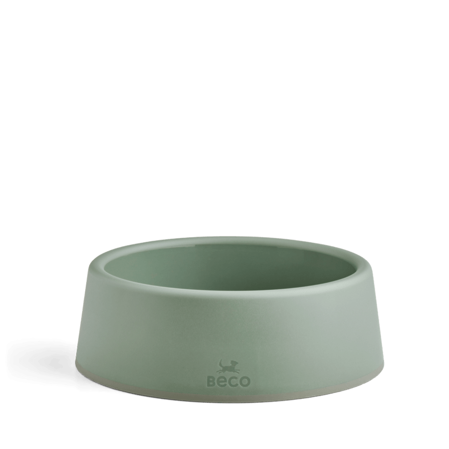 Beco Steady Food & Water Dog Bowl - Green Large