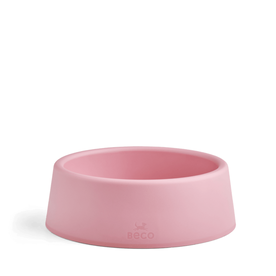 Beco Steady Food & Water Dog Bowl - Pink Small