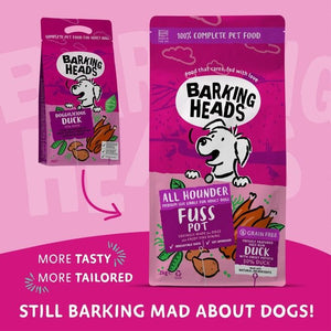 Barking Heads All Hounder Fuss Pot Duck Dry Dog Food - 2kg